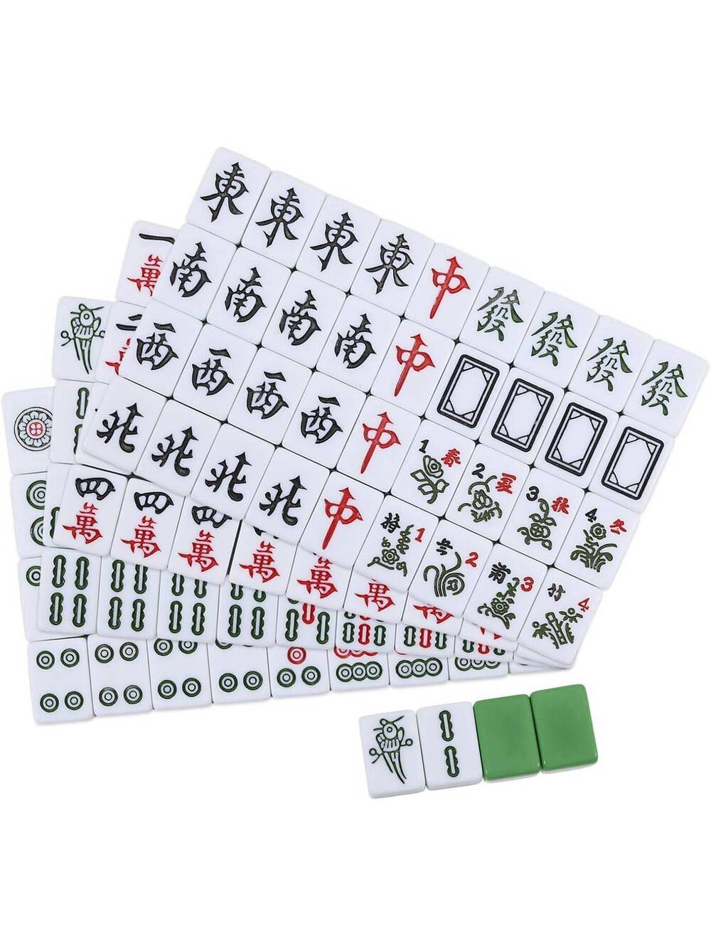 Mini Chinese Mahjong Set 144pcs - Portable Traditional Travel Game Tiles